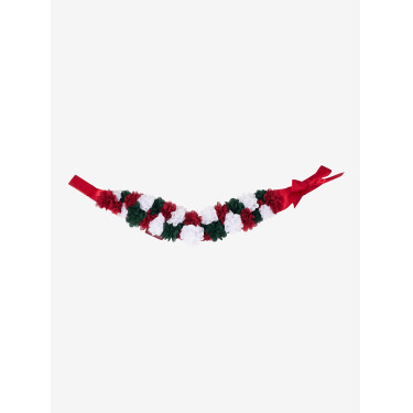 Cintura di Natale per Hobby Horse LeMieux con fiori Rosso Cintura di Natale per Hobby Horse LeMieux con fiori Rosso