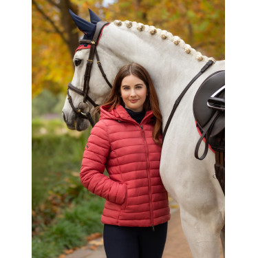 Piumino con cappuccio LeMieux Tilly donna Mirtillo rosso Rosa