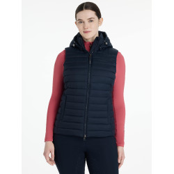 Gilet senza maniche con cappuccio LeMieux Tilly donna Marina Blu marino