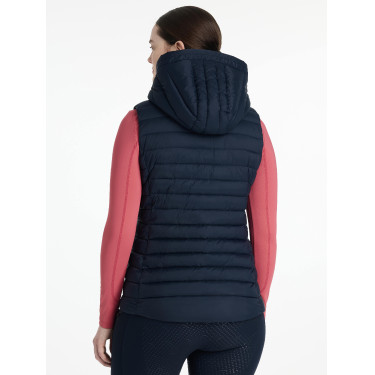 Gilet senza maniche con cappuccio LeMieux Tilly donna Marina Blu marino