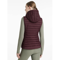 Gilet senza maniche con cappuccio LeMieux Tilly donna Prugna Viola