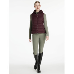 Gilet senza maniche con cappuccio LeMieux Tilly donna Prugna Viola