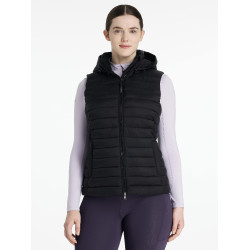 Gilet senza maniche con cappuccio LeMieux Tilly donna Nero