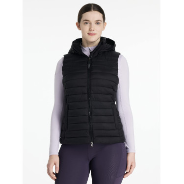 Gilet senza maniche con cappuccio LeMieux Tilly donna Nero