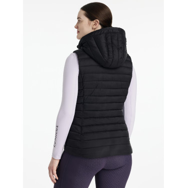 Gilet senza maniche con cappuccio LeMieux Tilly donna Nero