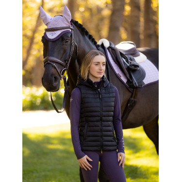 Gilet senza maniche con cappuccio LeMieux Tilly donna Nero