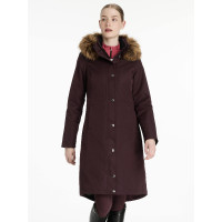 Cappotto lungo impermeabile LeMieux Anya Prugna Viola