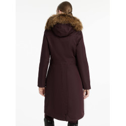 Cappotto lungo impermeabile LeMieux Anya Prugna Viola