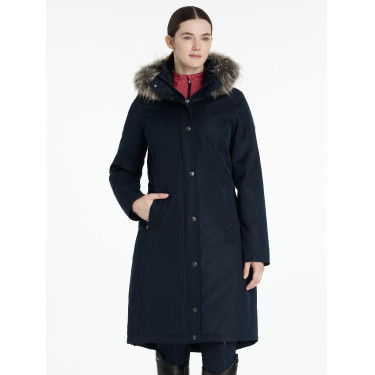 Cappotto lungo impermeabile LeMieux Anya Marina Blu marino