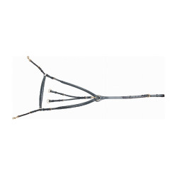 Pettorale foderato con attacco a T di T Nero