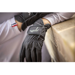 Guanti Pisma Strass Pénélope Blu navy