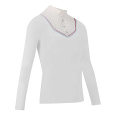 Polo Equithème Cabourg lange mouwen Bianco