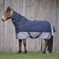Coperta Equithème Tyrex 600 D 150G Marina / grigio Blu Coperta Equithème Tyrex 600 D 150G Marina / grigio Blu