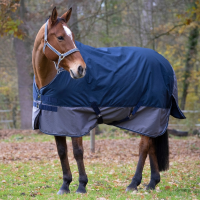 Coperta Equithème Tyrex 600 D 300g Marina / grigio Blu