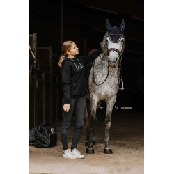 Felpa Ti amo Equithème Selena Nero Felpa Ti amo Equithème Selena Nero