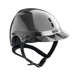 Casco da equitazione NACA Gravity S carbonio Grigio grafite / nero Casco da equitazione NACA Gravity S carbonio Grigio grafite / nero