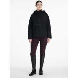Anorak impermeabile LeMieux a mezza zip Phoebe da donna Nero Anorak impermeabile LeMieux a mezza zip Phoebe da donna Nero