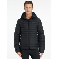Piumino con cappuccio da uomo LeMieux Nero Piumino con cappuccio da uomo LeMieux Nero