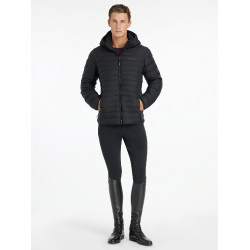 Piumino con cappuccio da uomo LeMieux Nero Piumino con cappuccio da uomo LeMieux Nero