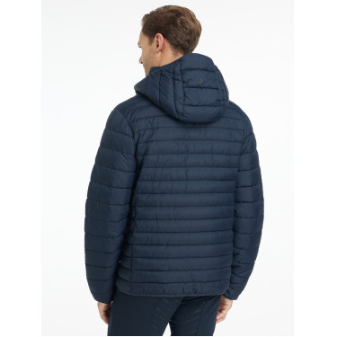 Piumino con cappuccio da uomo LeMieux Marina Blu marino