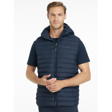 Gilet senza maniche con cappuccio LeMieux uomo Marina Blu marino
