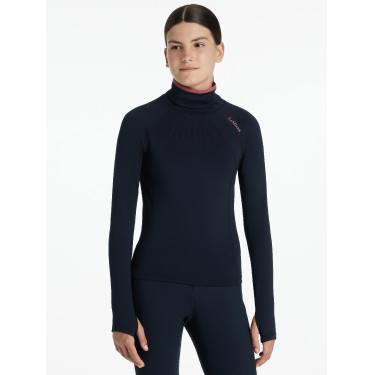 Maglia intima Young Rider LeMieux Savannah a collo alto Marina Blu marino