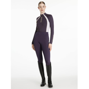 Maglia intima LeMieux in tessuto mesh Philippa donna Ginepro Viola