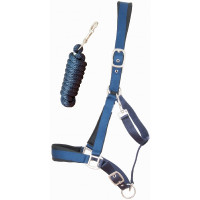 Capestro satinato foderato con lunghina rotonda T de T Blu navy Capestro satinato foderato con lunghina rotonda T de T Blu navy