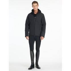 Cappotto da equitazione impermeabile da uomo LeMieux Team Nero Cappotto da equitazione impermeabile da uomo LeMieux Team Nero