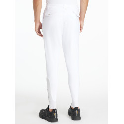 Pantaloni da equitazione LeMieux da uomo con fondo in silicone classico Bianco
