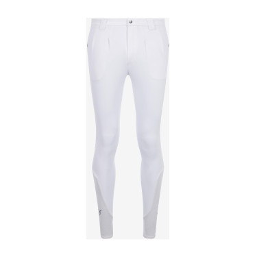 Pantaloni da equitazione LeMieux da uomo con fondo in silicone classico Bianco