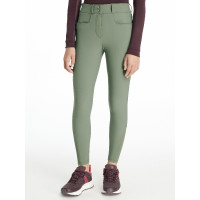 Pantaloni da equitazione con fondo in silicone Young Rider LeMieux Izzy Rosmarino Verde