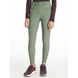 Pantaloni da equitazione con fondo in silicone Young Rider LeMieux Izzy Rosmarino Verde