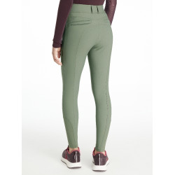 Pantaloni da equitazione con fondo in silicone Young Rider LeMieux Izzy Rosmarino Verde