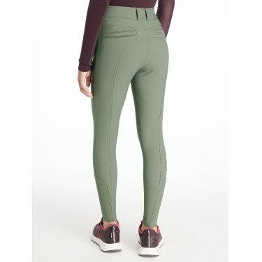 Pantaloni da equitazione con fondo in silicone Young Rider LeMieux Izzy Rosmarino Verde