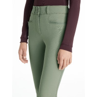 Pantaloni da equitazione con fondo in silicone Young Rider LeMieux Izzy Prugna Viola