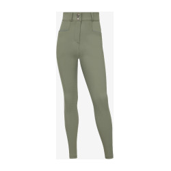 Pantaloni da equitazione con fondo in silicone Young Rider LeMieux Izzy Rosmarino Verde