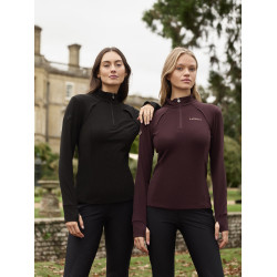 Pile con collo con zip LeMieux Frances da donna Nero Pile con collo con zip LeMieux Frances da donna Nero