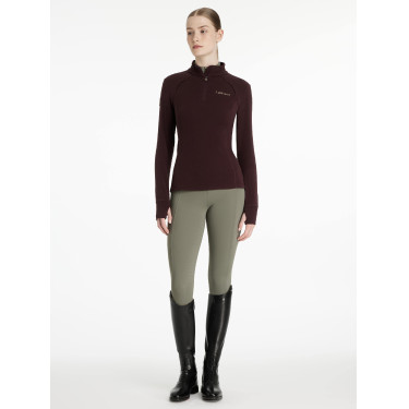 Pile con collo con zip LeMieux Frances da donna Prugna Viola