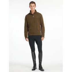 Felpa con collo con zip da uomo LeMieux Alpina Marrone Felpa con collo con zip da uomo LeMieux Alpina Marrone