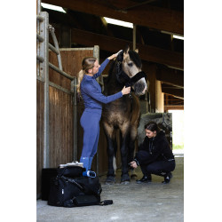 Baselayer Je t'aime Equithème Sabine donna Blu / grigio Baselayer Je t'aime Equithème Sabine donna Blu / grigio