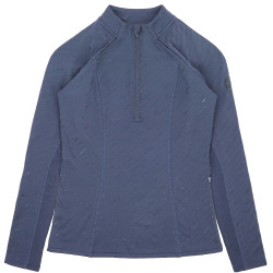 Baselayer Je t'aime Equithème Sabine donna Blu / grigio Baselayer Je t'aime Equithème Sabine donna Blu / grigio