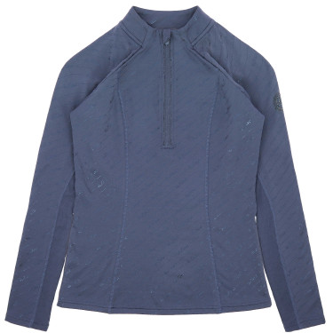 Baselayer Je t'aime Equithème Sabine donna Blu / grigio Baselayer Je t'aime Equithème Sabine donna Blu / grigio