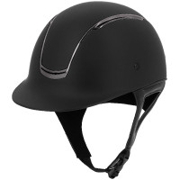 Casco Equithème Soazy opaco cromato argento Nero / cromo