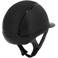 Casco Equithème Soazy Mat Crystal fabric Nero lucido Casco Equithème Soazy Mat Crystal fabric Nero lucido