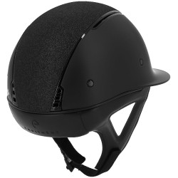 Casco Equithème Soazy Mat Crystal fabric Nero lucido Casco Equithème Soazy Mat Crystal fabric Nero lucido