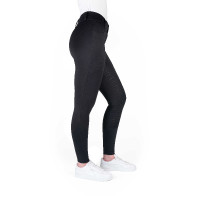 Pantaloni Je t'aime Equithème Elsa donna Nero