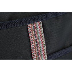 Borsa shopper Equithème Aztec con tasche Marina Blu marino