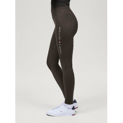 Leggings Tommy Hilfiger Equestrian Elmira invernali full grip donna Cacao Marrone