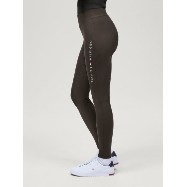Leggings Tommy Hilfiger Equestrian Elmira invernali full grip donna Cacao Marrone